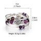 thumbnail image 5 of Fulu Autumn Pulseras Apilables Con Cuentas Para Mujer Boho Wrap Pulsera De Plata En Capas Joyería De Moda Regalos Para Ella (Púrpura), 5 of 5