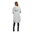 thumbnail image 3 of Cardigan largo con capucha Roman Fashion /Juvenil, 0877 (Gris) gris G, 3 of 5