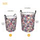 thumbnail image 3 of Fotbe music Skull record Retro Cesto de Ropa con Asas, Cesto Impermeable de Gran Capacidad, Bolsa de Lavado para Dormitorio, Cesto de Ropa con Ruedas y Asas-Small, 3 of 6