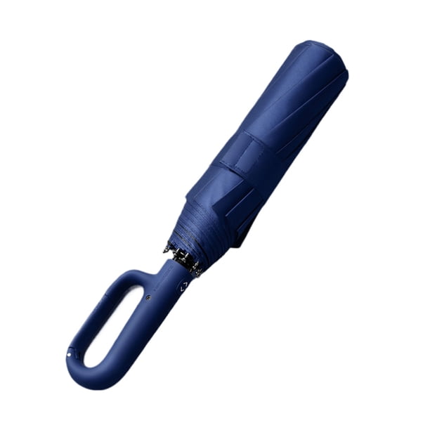 Hebilla automática Bewildely para colgar y transportar paraguas de lluvia 27 pulgadas azul
