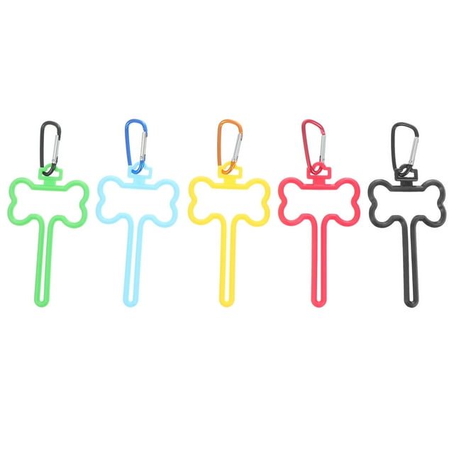 MasteelfCA 5Pcs Dog Poop Bag Holder Garbage Bag Fixing Clip Dog Leash Waste Carrier Holder