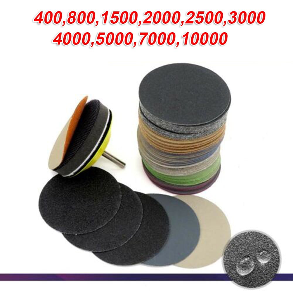 7 Inch Flocking Disc Sandpaper 3000 5000 7000 10000 Grit Wet And Dry Grinding 