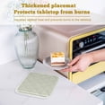 thumbnail image 6 of Farmhouse Sage Green White Striped Pot Holders for Kitchen Heatproof Potholder, 5 Pack Modern Stripes Hot Pads Multipurpose Oven Pads Cloth Potholders Trivet for Cooking Baking, 6 of 8