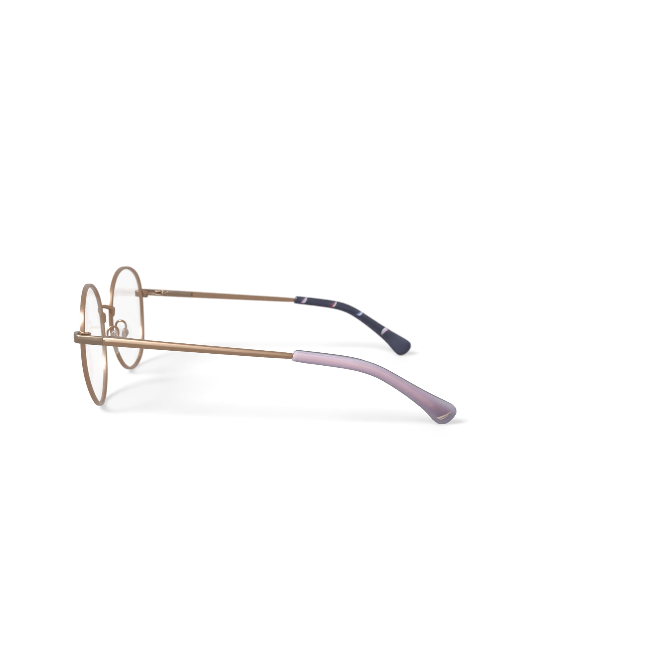 Nautica Youth NGO107 Prescription Eyeglasses with Case, Shiny Nude