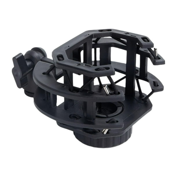 Soporte de micrófono con soporte antichoque, accesorios para micrófono, soporte para micrófono, material PP, piezas prácticas, soporte para clip de