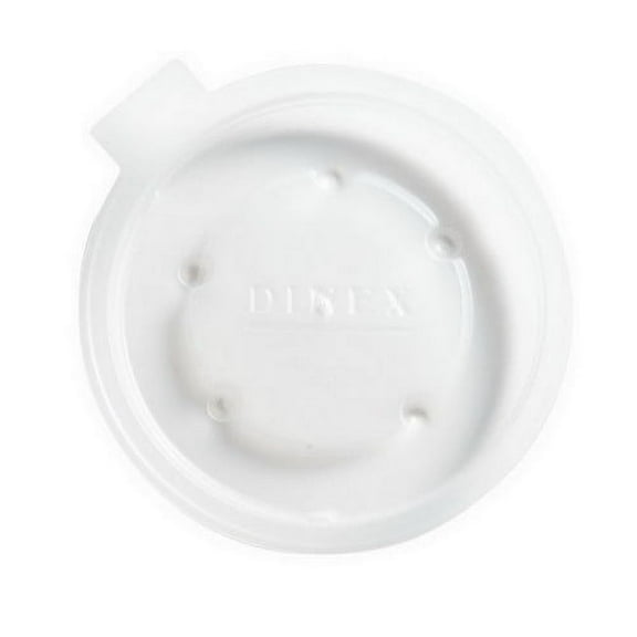 Carlisle Dinex Straw Slotted Flat Cup Lid Translucent, Plastic | 1000/Case
