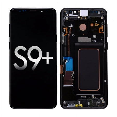 GSA OLED Screen Frame Replacement for Samsung Galaxy S9 Plus G965 - Black