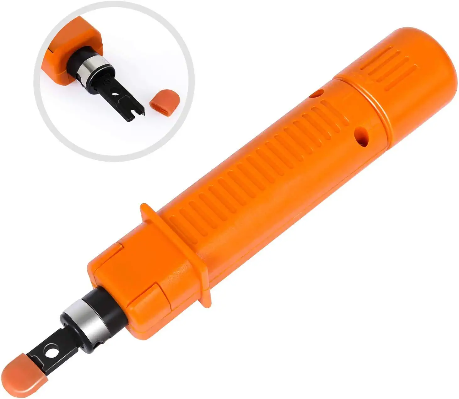 Network Tool Kit for Cat5 Cat5e, 9-in-1 Portable Crimping Tool Kit, 8P8C 6P6C 4P4C Connectors, RJ11/RJ12/RJ45 Cat5 Cat5e Network/Phone Cable Tester with Punch Down Tool, Black