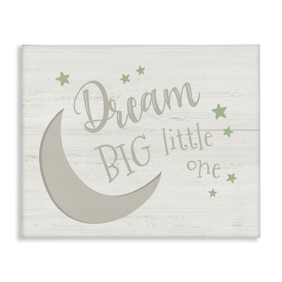 Stupell Industries Dream Big Little One Landscape & Nature Painting Wrapped Canvas Art Print Wall Art, 20 x 16