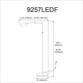 thumbnail image 3 of Dainolite Contemporary - 9257LEDF-BK - 9W LED Swing Arm Floor Lamp, Black Finish - Black, 3 of 4