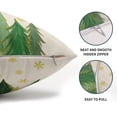 thumbnail image 3 of Green Christmas Lumbar Pillow Covers 12x20 Inch Set of 2 Santa Tree Gold Snowflake Xmas Rectangular Throw Pillows For Couch Winter Holiday Pillow Cases Farmhouse Home Decor For Sofa Porch Outdoor, 3 of 6
