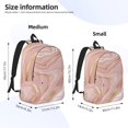thumbnail image 3 of Bixox Rose Gold Glitter Splatter Printing Canvas Backpack Lightweight Casual Travel Backpack School Backpack Fits 15.6 Inch Notebook, 3 of 4