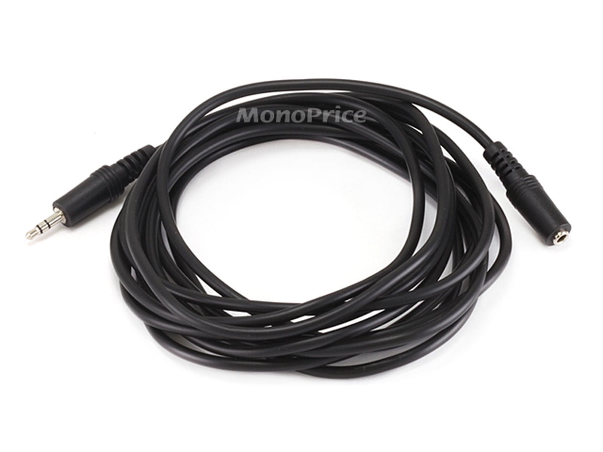 Monoprice Stereo Audio Headphone Extension Cable 3.5mm 6 FT