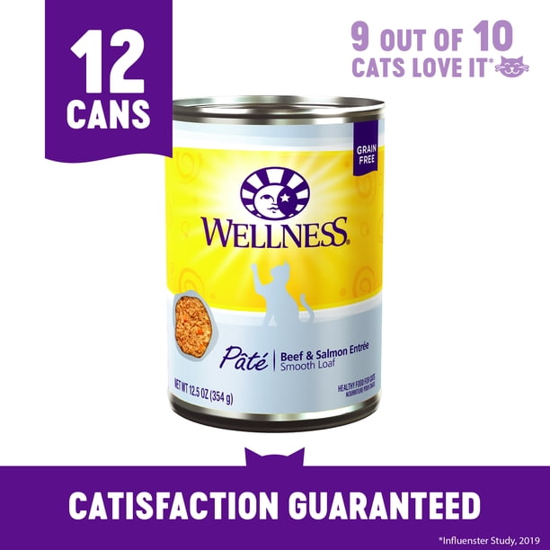 Wellness Complete Health Natural Grain Free Wet Canned Cat Food, Beef