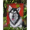 thumbnail image 3 of Alaskan Malamute Red Snowflakes Holiday Christmas Garden Flag, 3 of 5