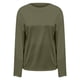 thumbnail image 4 of MHFRRA Camiseta de Manga Larga Oversize de Moda, Informal, Básica, con Cuello Redondo, para Uso Diario. Verde Oscuro, 4 of 5