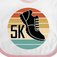 thumbnail image 4 of Inktastic 5k Race Running Retro Sunset Runner Boys or Girls Baby Bib, 4 of 4