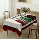 thumbnail image 2 of Mantel rectangular a cuadros de Navidad, mantel de poliéster impermeable y resistente a las manchas con árbol de Navidad y dulces para decoración de fiestas/vacaciones kaili Sencillez, 2 of 4