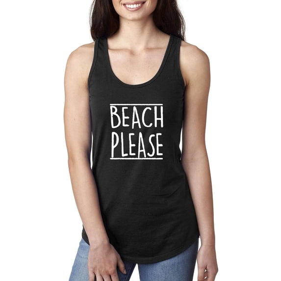 MmF - Women's Racerback Tank Top, up to Women Size 2XL - Beach Please