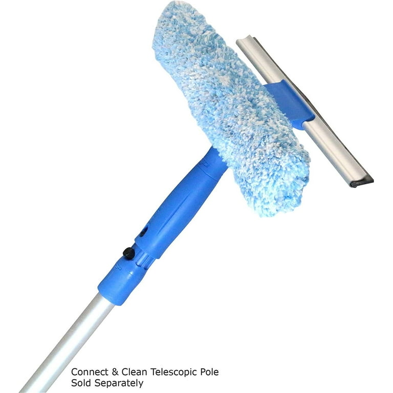 MR.Siga Professional Window Cleaning Combo - Squeegee & Microfiber Window  Scrubber 10, Blue 