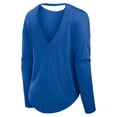 thumbnail image 3 of Women's Fanatics Royal Florida Gators Training Camp Core Long Sleeve V-Neck Fashion T-Shirt, 3 of 3