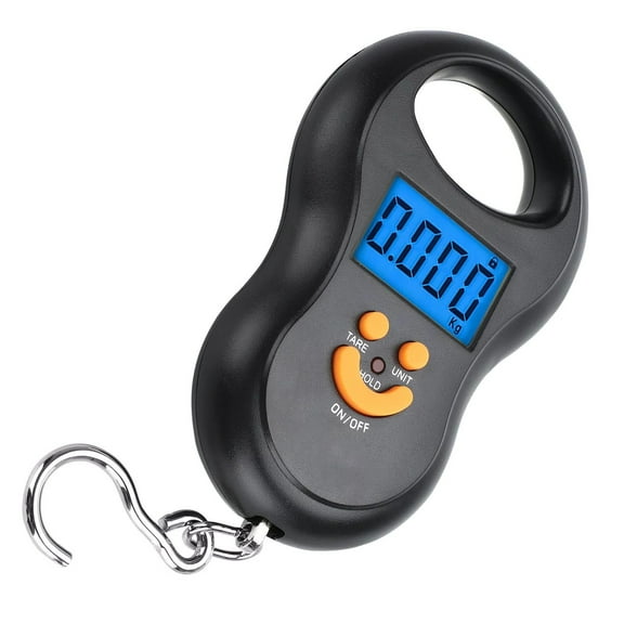 CSYANXING Luggage Scale Digital Portable 110lb 50kg Capacity Stainless Steel Hook LCD Backlight Pocket Size Travel Fishing Weighing
