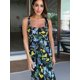 thumbnail image 5 of Vestido largo informal con estampado bordado para mujer, traje sin mangas con cuello cuadrado y espalda descubierta, moda de verano, 2024, 2024, 5 of 5
