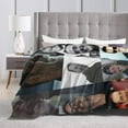 thumbnail image 4 of Blanket Jeffrey Dean Morgan Soft and Comfortable Warm Fleece Throw Blankets Gift for Room Sofa Office Bed car Camp Couch Decoration Cozy Plush Beach Blankets All Season, 4 of 5