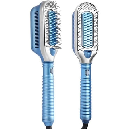 Hair Straightener Cold Wind Ice Therapy Hair Straightening Brush Heatless Hair Comb Wet Dry Smoothing Professional Hair Styler Home