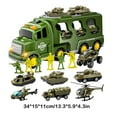 thumbnail image 4 of Gallickan Toddler Boys Toys for 3 4 5 6 Years Old, 7 in 1 Military Vehicle Toy Set, Die-Cast Toy Car Carrier Truck for Boys Kids, Birthday Gifts Toys for Boys, Green, 4 of 6