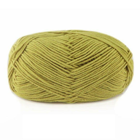Baohd Crochet Yarn Sweater Scarf Gloves Toys Bundle Crafts Gifts Threads Durable Skeins Set Arts 4-Ply for Knitters Beginners Parties 01turmeric
