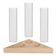 thumbnail image 1 of Tubo de ensayo de vidrio para plantas hidropónicas con soporte de madera y florero (marco triangular), 1 of 6