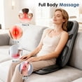 thumbnail image 6 of Moclever Shiatsu Neck Back Massager with Heat, Full Body 3D Kneading Massage Chair Pad for Home, Grey, 6 of 14