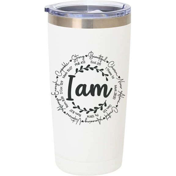 Christmas Gifts,Christian Gifts for Women,Birthday Gifts for Women, Mom, Friends Women Inspirational Gifts,20 oz Stainless Steel Insulated Travel Tumbler Cup