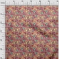 thumbnail image 3 of oneOone Georgette Viscose Maroon Fabric Abstract Fabric For Sewing Printed Craft Fabric By The Yard 42 Inch Wide, 3 of 5