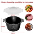thumbnail image 3 of Large Microwave Cookware Steamer 2 Quart -  Micro Vegetable For Cooking Cooker With Food Container Removable Filter And Lockab Bpa Free Dishwasher Safe, 3 of 7