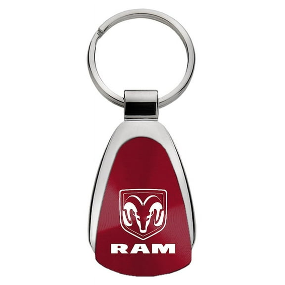 Dodge Ram Teardrop Key Chain (Burgundy)