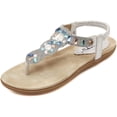 thumbnail image 1 of Women's Wedding Sandals Crystal with Rhinestone Beaded Bohemian Dress Flip-flop Gladiator Shoes Plus-size, 1 of 7