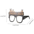 thumbnail image 5 of Raindrops Glitter Party Glasses for Adults New Year's Eve Celebration Eyewear Assorted Colors 1 Set Back to School, 5 of 6