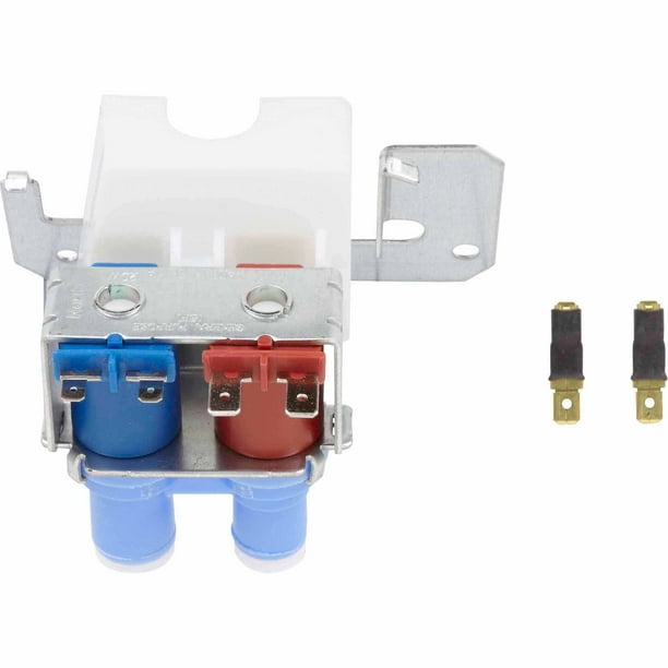 GE Refrigerator Ice Maker Double Solenoid Water Valve, Blue Walmart