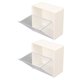 thumbnail image 4 of 2 Uds Caja De Almacenamiento De Escritorio Caja De Almacenamiento De Hisopos De Algodón De Pared Perforadora Montada En La Pared Cubierta Transparente Libre Caja De Soporte Colgante Para Sala De Estud, 4 of 5