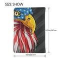 thumbnail image 3 of Pofeuu Eagle Head With American Flag Print Travel Document Organizer Passport Holder Men Women for Family (6.5 in x 4.5 in),Wallet Holder Credit Card Clutch Bag Case, 3 of 5