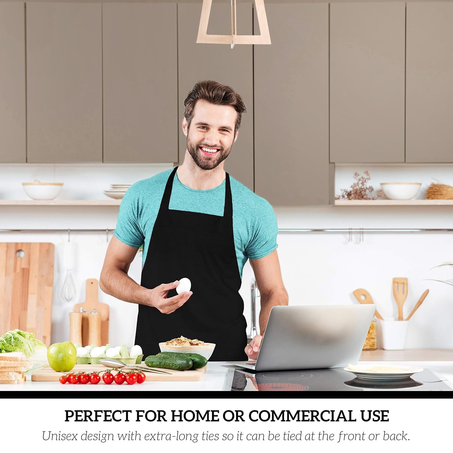 Cooking Aprons Chef - 12 Pack Waterproof Heavy Duty for Kitchen Restaurant Grilling