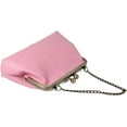 thumbnail image 2 of Gioobbt Leather Kiss Lock Clutch with Chain Strap Shoulder Bag Wallet, Bronze, 2 of 6