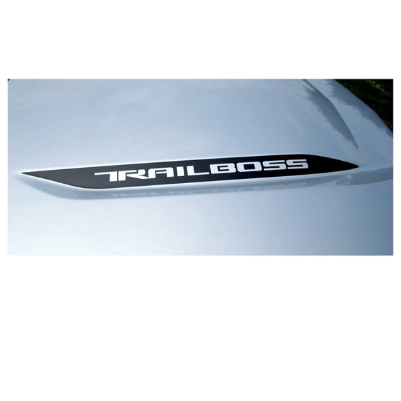 Chevy Silverado Matte Black Trail Boss Hood Decals 2019-2026 Set of 2 GM Licensed