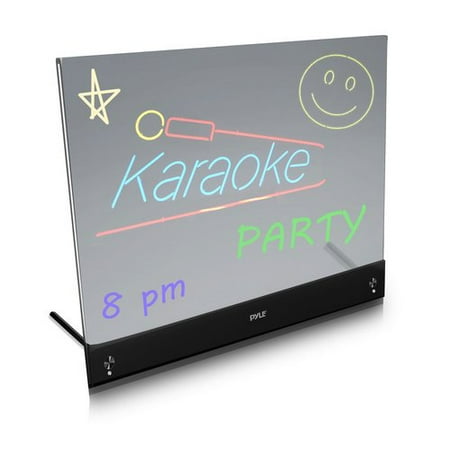 Pyle-Home Erasable Desktop Illuminated LED Writing Board with Remote Control and 8 Fluorescent Markers