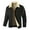 Black, variant on Men's Jackets Turn Down Collar Fleece Jacket Outerwear Zip Up Long Sleeve Warm Coat Comfortable Loose Fit Fall Winter Heavyweight Fall Jackets