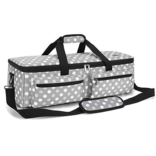 Tote Bag Compatible with Cricut Explore Air and Supplies Bag Only Black Dots Luxja Carrying Bag Compatible with Cricut Explore Air and Maker 