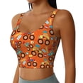 thumbnail image 2 of Fotbe Monster Truck,Truck Cartoon Sujetador Deportivo Largo sin Aros para Mujer con Almohadillas y Soporte Medio, Transpirable y Absorbente, Camiseta Tipo Chaleco o Tank Top-X-Large, 2 of 8