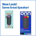 thumbnail image 3 of onn Large Rugged Speaker with Bluetooth Wireless Technology and LED Lighting, Gray, 3 of 9